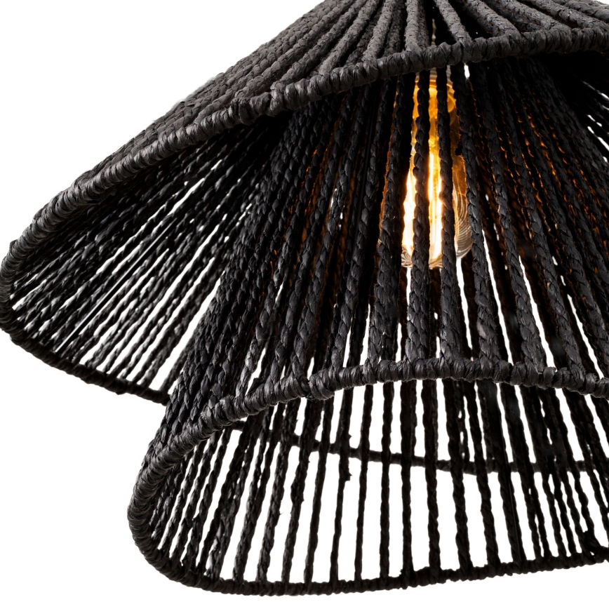 MAXLIGHT P0580 - Hanglamp aan een koord AMALFI 1xE27/15W/230V diameter 45 cm zwart