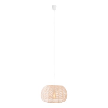 MAXLIGHT P0583 - Suspension filaire PRASLIN 1xE27/15W/230V d. 39 cm beige