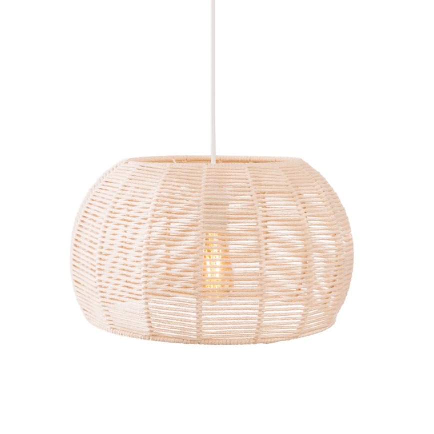 MAXLIGHT P0583 - Suspension filaire PRASLIN 1xE27/15W/230V d. 39 cm beige