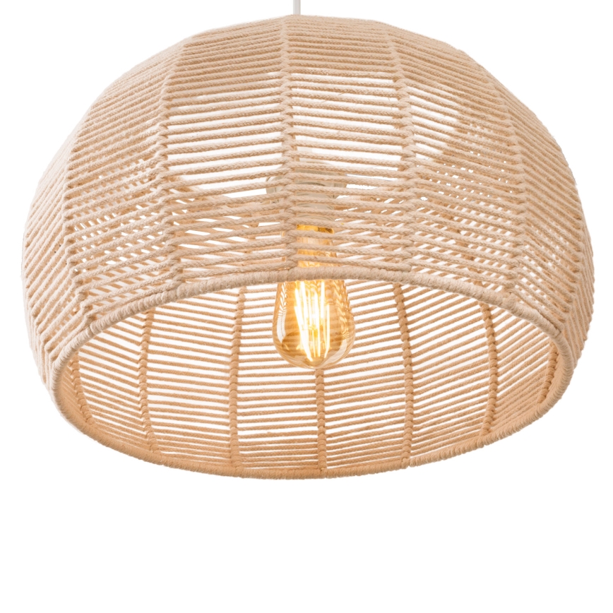 MAXLIGHT P0583 - Suspension filaire PRASLIN 1xE27/15W/230V d. 39 cm beige