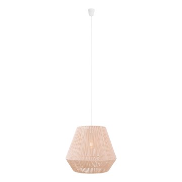 MAXLIGHT P0584 - Suspension filaire PRASLIN 1xE27/15W/230V d. 44 cm beige