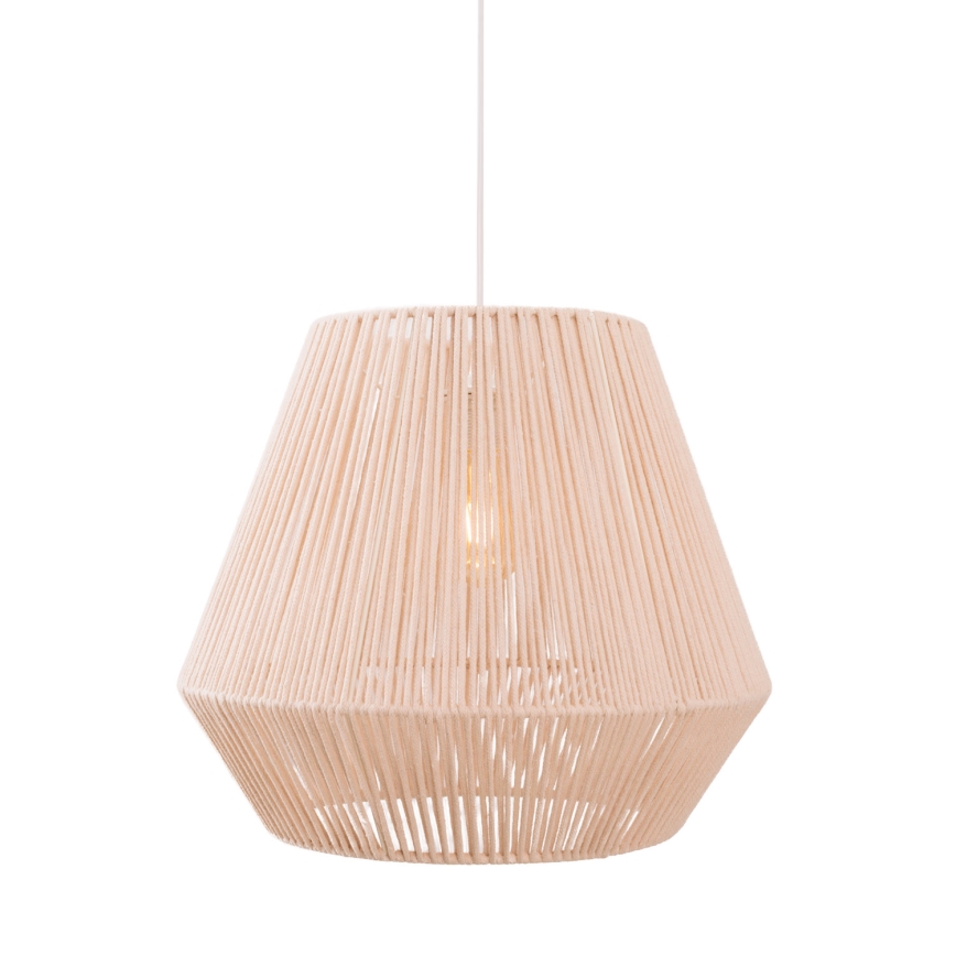 MAXLIGHT P0584 - Suspension filaire PRASLIN 1xE27/15W/230V d. 44 cm beige