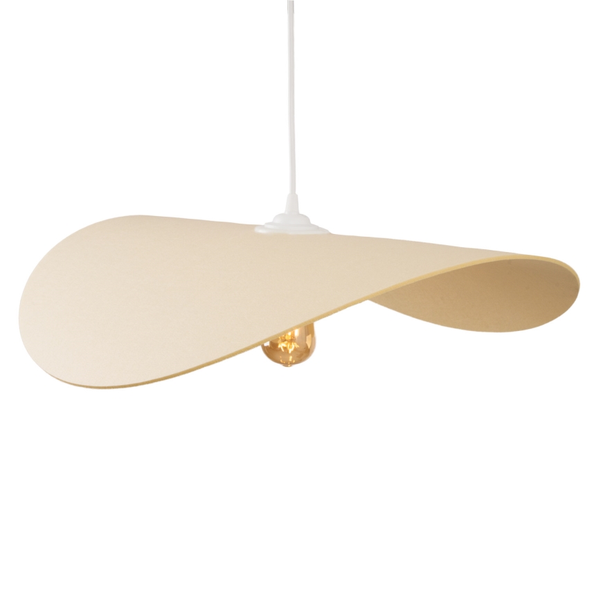 MAXLIGHT P0585 - Hanglamp aan een koord PAN 1xE27/15W/230V diameter 60 cm crème