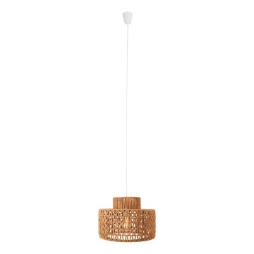 MAXLIGHT P0587 - Suspension filaire RAFFLE 1xE27/15W/230V d. 40 cm marron