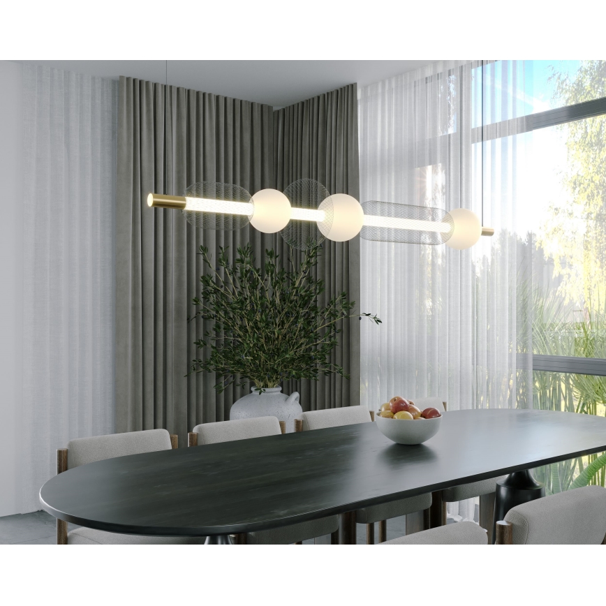 MAXLIGHT P0593 - Suspension filaire BORA LED/29W/230V blanc/noir