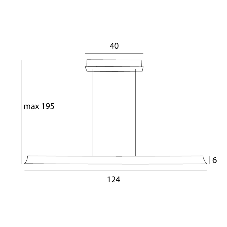 MAXLIGHT P0594 - Dimbare LED hanglamp aan een koord JO-JO LED/38W/230V 2700/4500/5500K messing