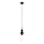 MAXLIGHT P0641 - Hanglamp aan kabel NOVA 1xG9/12W/230V Ø 12 cm zwart