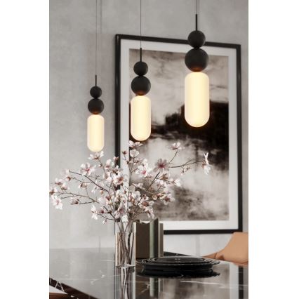 MAXLIGHT P0641 - Hanglamp aan kabel NOVA 1xG9/12W/230V Ø 12 cm zwart