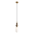 MAXLIGHT P0642 - Hanglamp aan kabel NOVA 1xG9/12W/230V Ø 12 cm goudkleurig