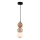 MAXLIGHT P0664 - Hanglamp met kabel ALICE 1xG9/7W/230V Ø 10 cm zwart/beige
