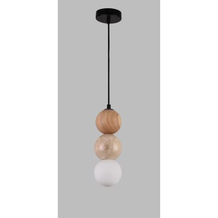 MAXLIGHT P0664 - Hanglamp met kabel ALICE 1xG9/7W/230V Ø 10 cm zwart/beige