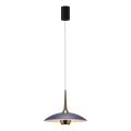 MAXLIGHT P0675 - LED-kroonluchter aan kabel MANUKA LED/12W/230V Ø 28 cm goud/blauw