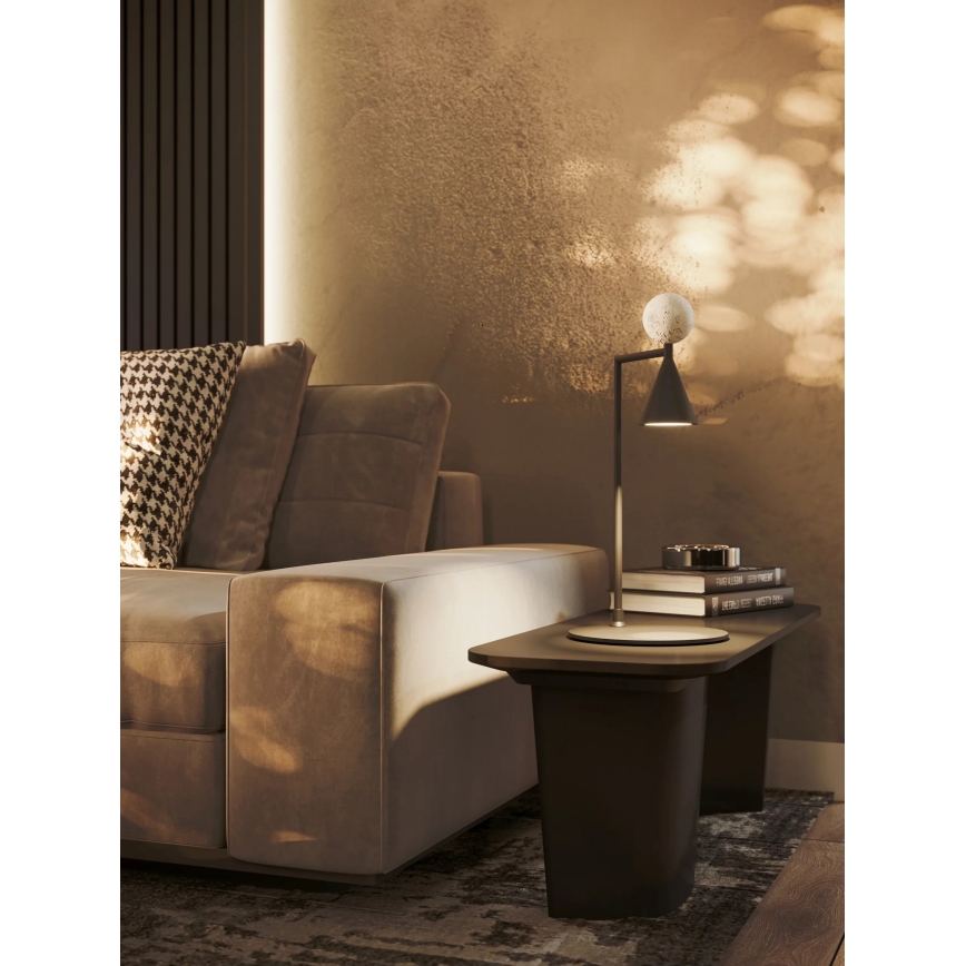 MAXLIGHT T0070 - Lampe de table BINGO LED/12W/230V CRI 92 noir/beige