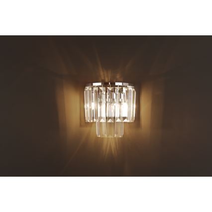 MAXLIGHT W0209 - Wandlamp MONACO 2xG9/40W/230V glanzend chroom