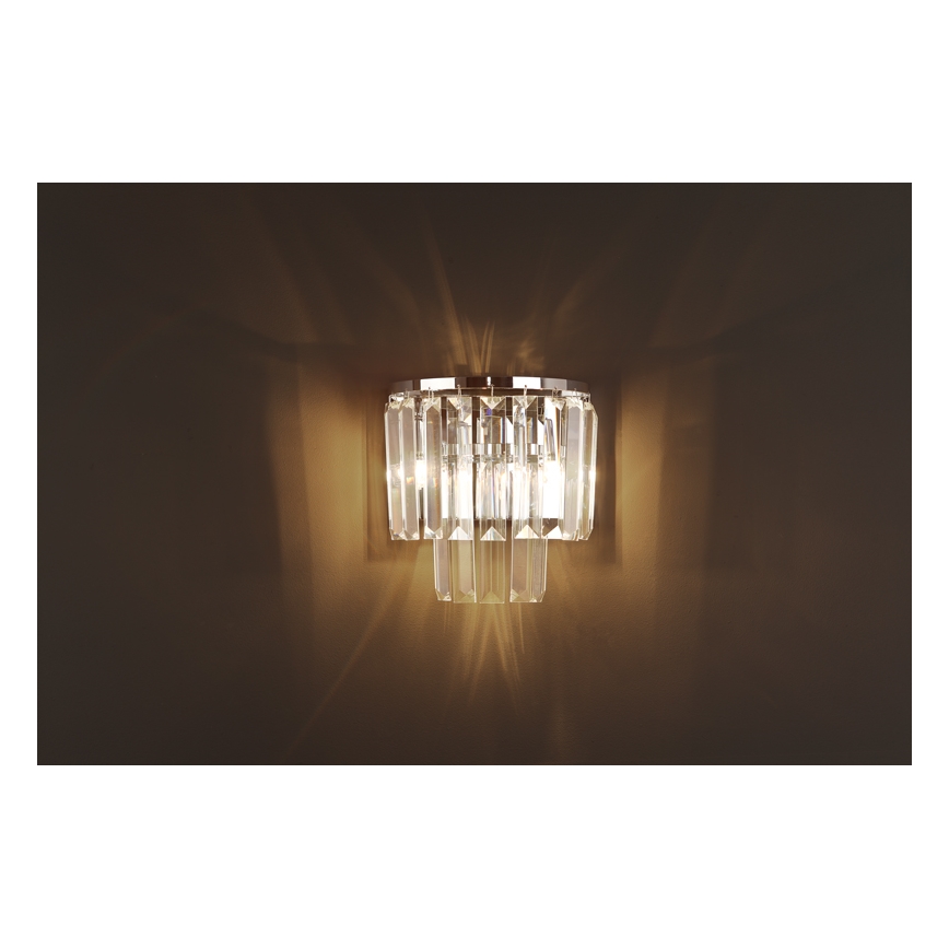 MAXLIGHT W0209 - Wandlamp MONACO 2xG9/40W/230V glanzend chroom