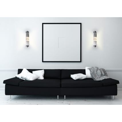 MAXLIGHT W0241 - Wandlamp FLORENCE 2xE14/40W/230V glanzend chroom