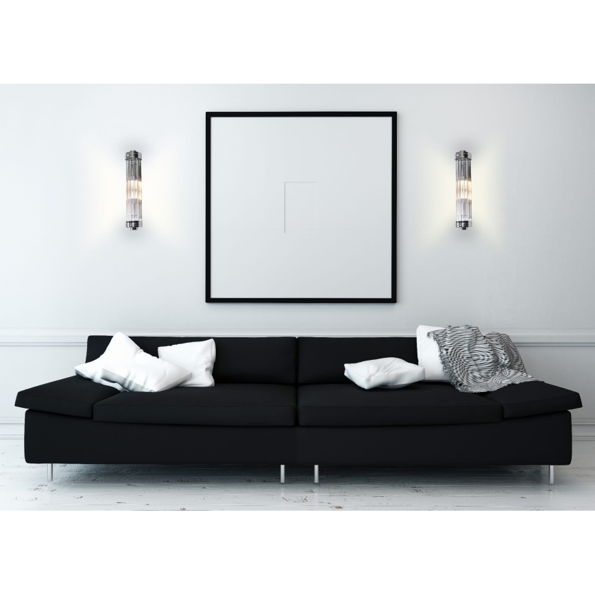 MAXLIGHT W0241 - Wandlamp FLORENCE 2xE14/40W/230V glanzend chroom