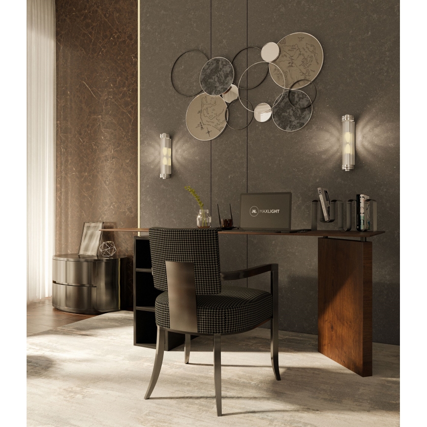 MAXLIGHT W0241 - Wandlamp FLORENCE 2xE14/40W/230V glanzend chroom