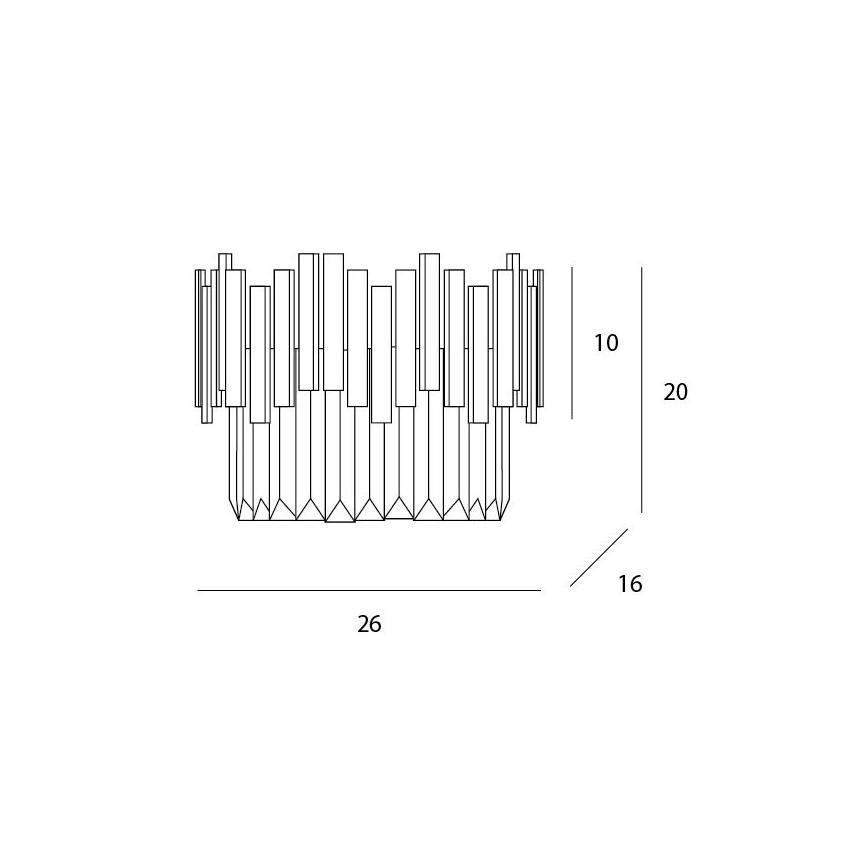 MAXLIGHT W0251 - Applique murale TREND 3xG9/40W/230V doré