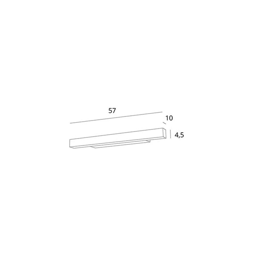 MAXLIGHT W0263 - Eclairage de miroir salle de bain à intensité variable LINEAR LED/18W/230V 57 cm IP44 blanc