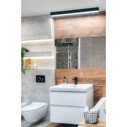 MAXLIGHT W0266 - Eclairage de miroir salle de bain à intensité variable LINEAR LED/36W/230V 113,5 cm IP44 noir