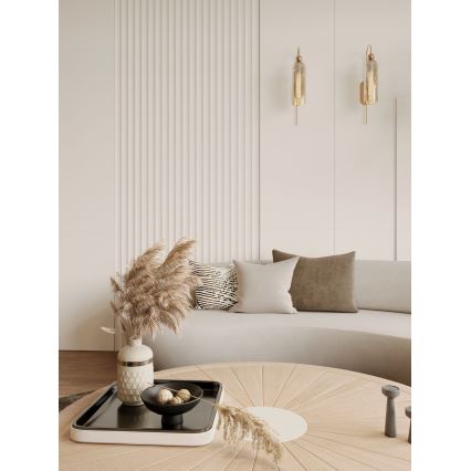 MAXLIGHT W0332 - Applique murale CAMPANILA 1xE27/40W/230V laiton/beige
