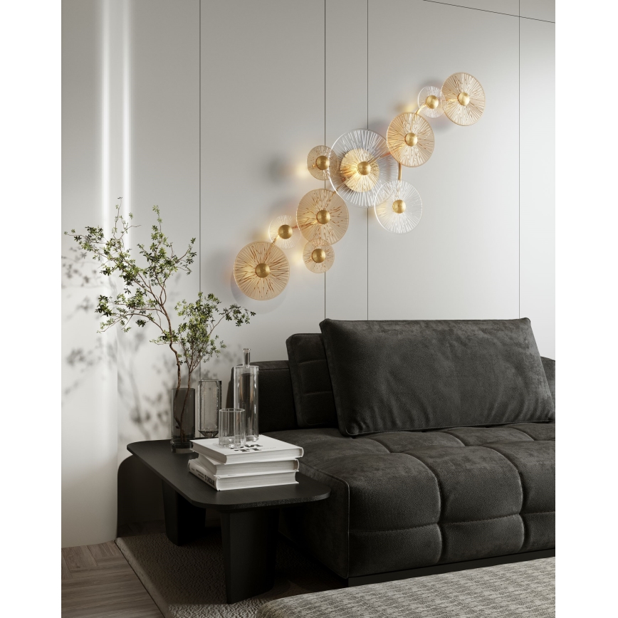 MAXLIGHT W0354 - LED wand verlichting ALLURE 10xLED/4,3W/230V goud