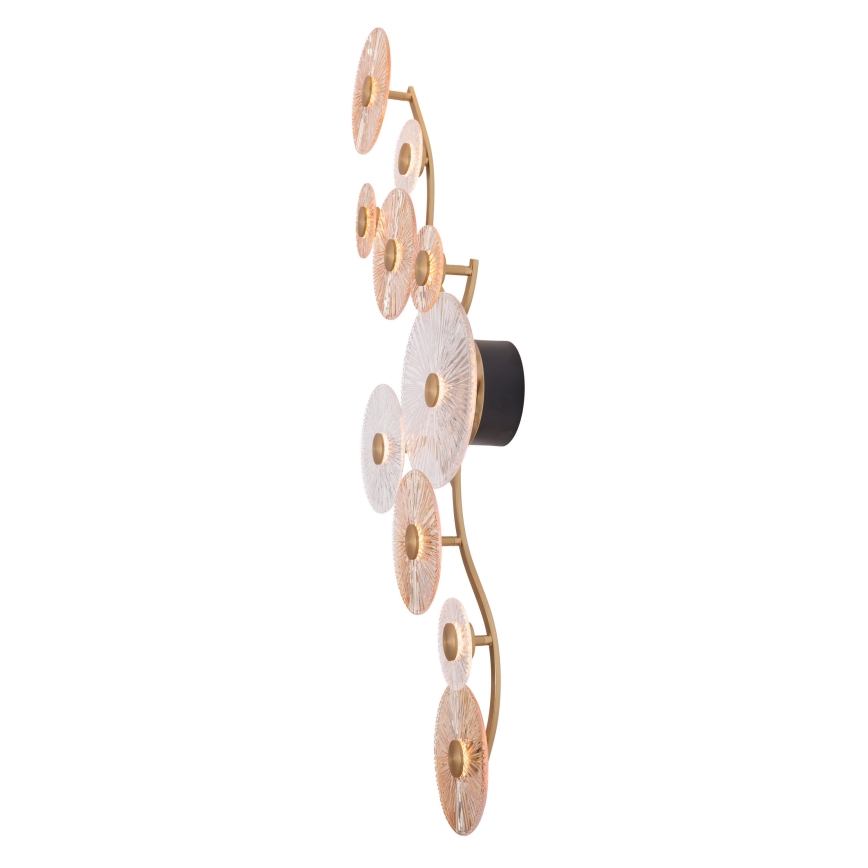 MAXLIGHT W0354 - LED wand verlichting ALLURE 10xLED/4,3W/230V goud