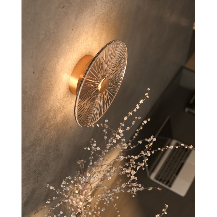MAXLIGHT W0355 - LED wand verlichting ALLURE LED/5W/230V diameter 28 cm goud