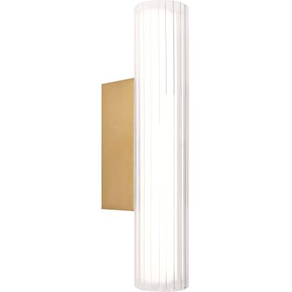 MAXLIGHT W0364 - LED Badkamer wandlamp FAYETTE LED/6W/230V 31 cm IP44 goud