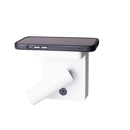 MAXLIGHT W0373 - LED Wandspot met draadloos opladen LOFER LED/7W/230V wit