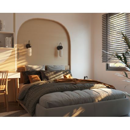 MAXLIGHT W0381 - Wandlamp ROMA 1xG9/12W/230V zwart