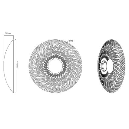 MAXLIGHT W0457 - LED-muurlamp MISAKI LED/6W/230V CRI 95 beige