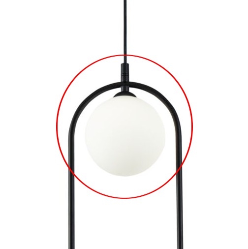 Maytoni - Abat-jour de rechange pour lustre RING blanc