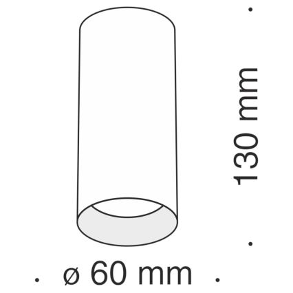 Maytoni C010CL-01B - Spot FOCUS 1xGU10/50W/230V noir