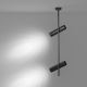 Maytoni C021CL-02B - Hanglamp met vaste pendel ELTI 2xGU10/50W/230V zwart
