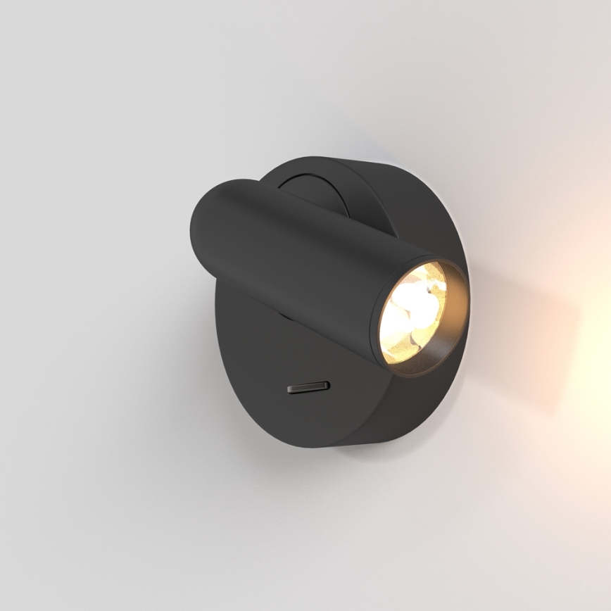 Maytoni C038WL-L3B3K - LED wand verlichting MIRAX LED/3W/230V 3000K zwart