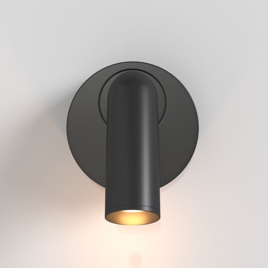 Maytoni C038WL-L3B3K - LED wand verlichting MIRAX LED/3W/230V 3000K zwart