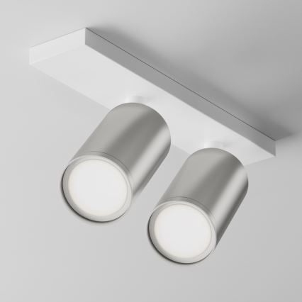 Maytoni C051CL-U-2WS - Spot FOCUS 2xGU10/10W/230V chrome mat/blanc