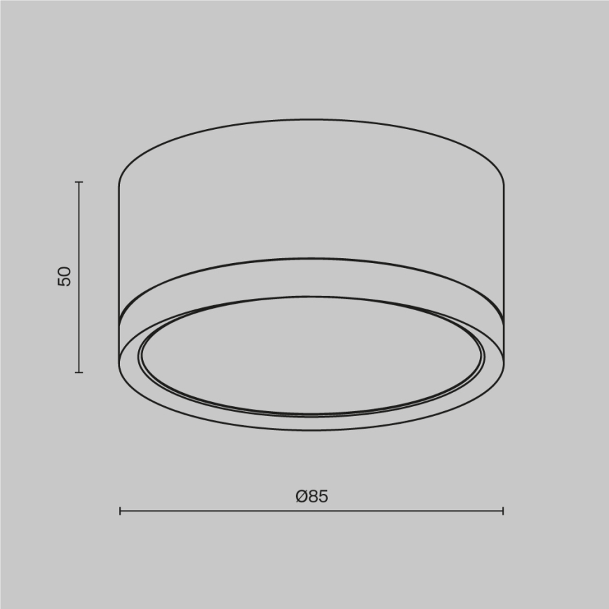 Maytoni C086CL-GX53-SRD-B - Spot HOOP 1xGX53/15W/230V zwart