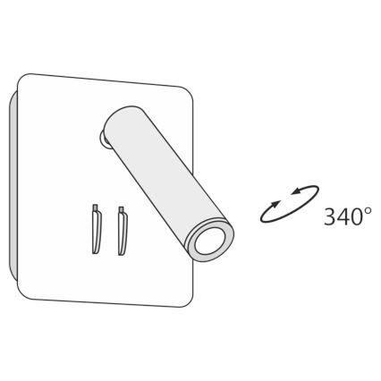 Maytoni C175-WL-01-6W-W - LED Wandspot IOS LED/9W/230V wit