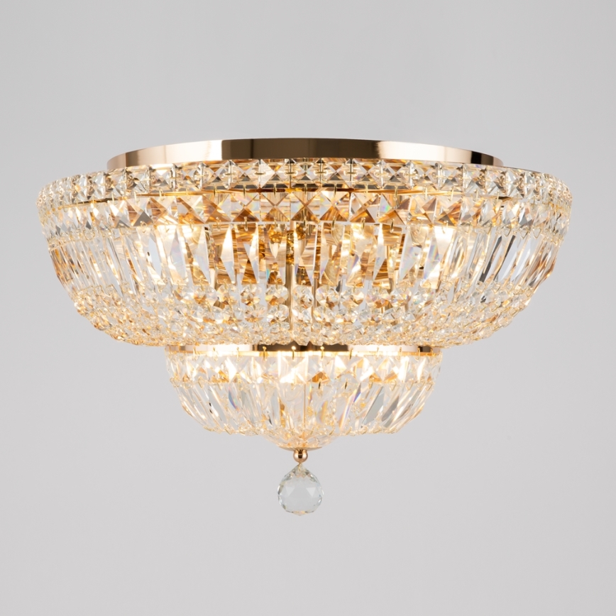 Maytoni DIA100-CL-12-G - Plafondlamp BASFOR 12xE14/60W/230V goud