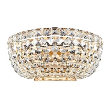 Maytoni DIA100-WL-02-G - Wandlamp BASFOR 2xE14/60W/230V goud