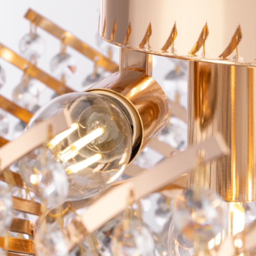 Maytoni DIA120-06-G - Plafondlamp KAROLINA 6xE14/40W/230V