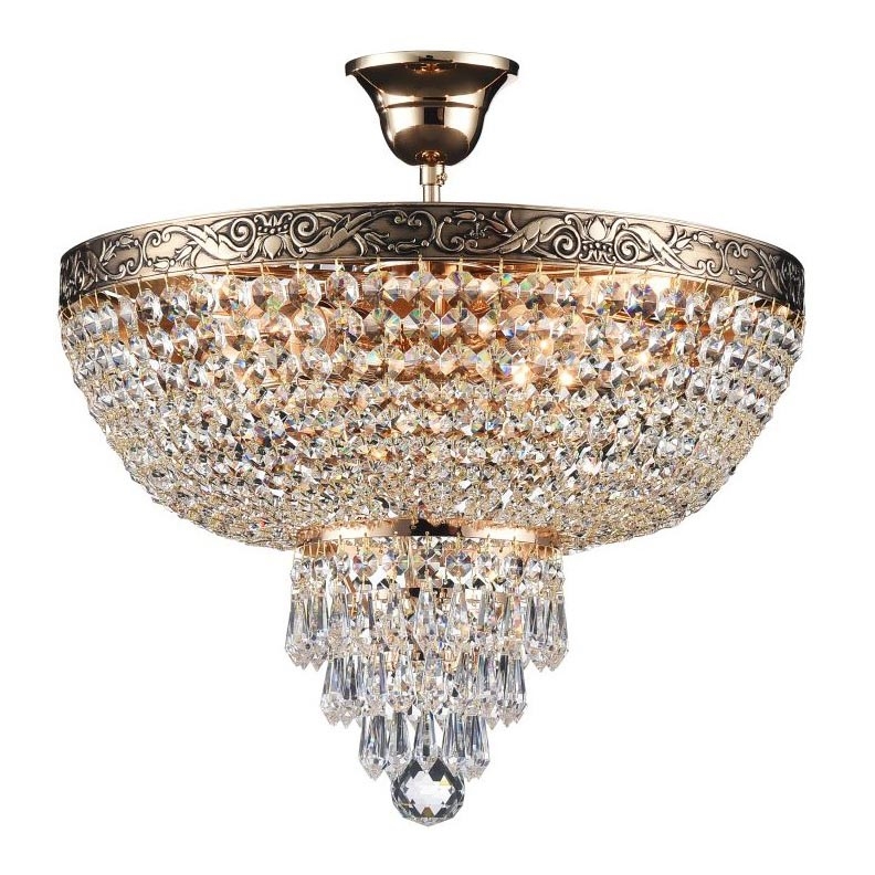 Maytoni DIA890-CL-05-G - Bevestigde hanglamp PALACE 5xE27/60W/230V