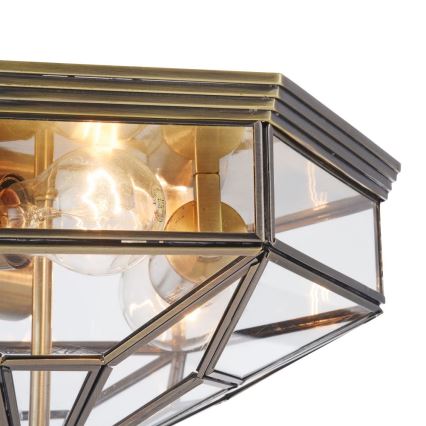 Maytoni H356-CL-03-BZ - Plafondlamp ZEIL 3xE27/60W/230V