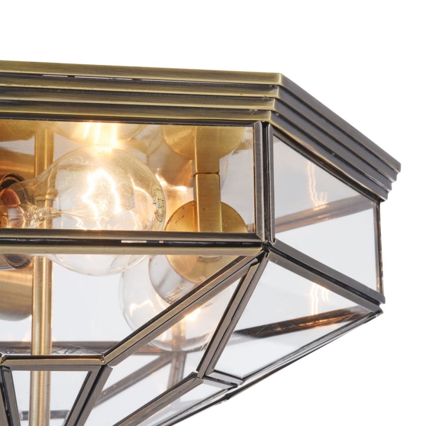 Maytoni H356-CL-03-BZ - Plafondlamp ZEIL 3xE27/60W/230V