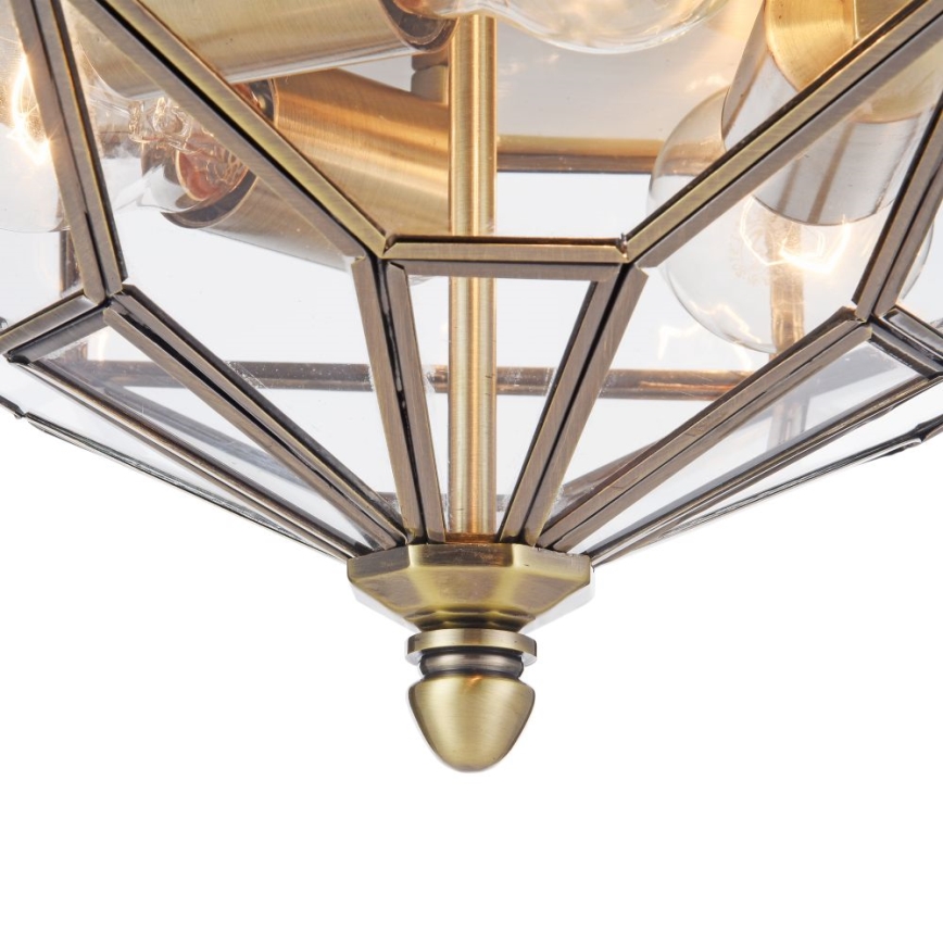 Maytoni H356-CL-03-BZ - Plafondlamp ZEIL 3xE27/60W/230V