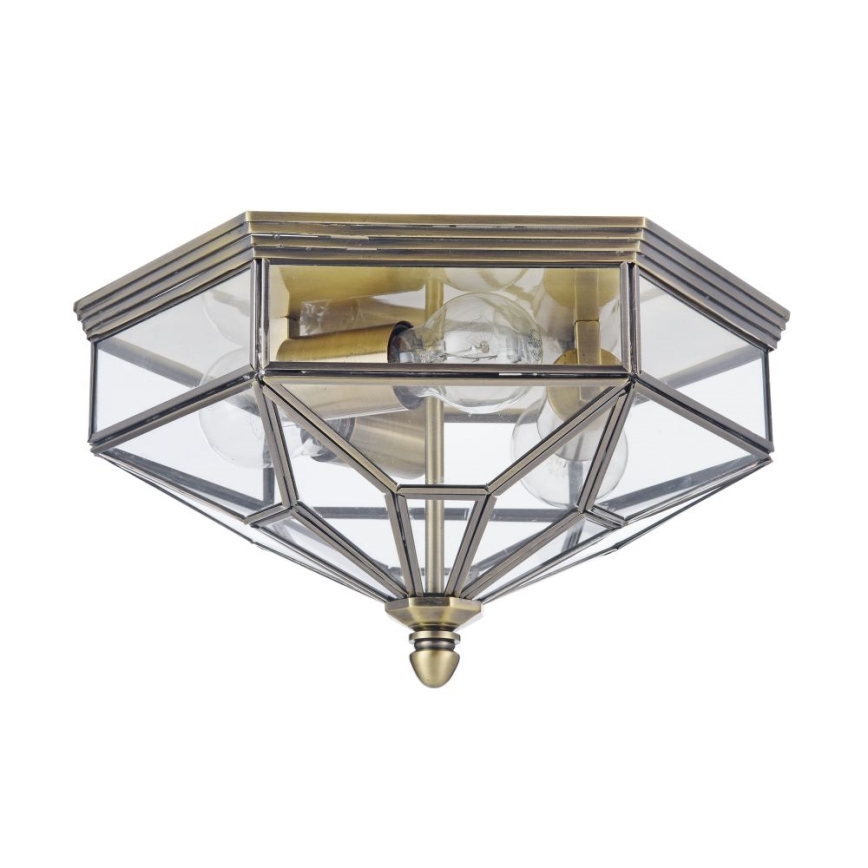 Maytoni H356-CL-03-BZ - Plafondlamp ZEIL 3xE27/60W/230V