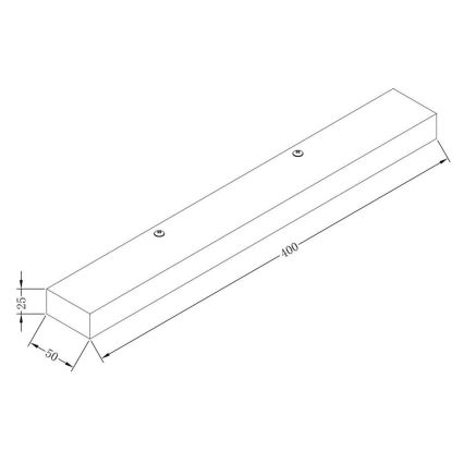 Maytoni MIR011WL-L9B4K - LED wand verlichting ORION LED/9W/230V zwart